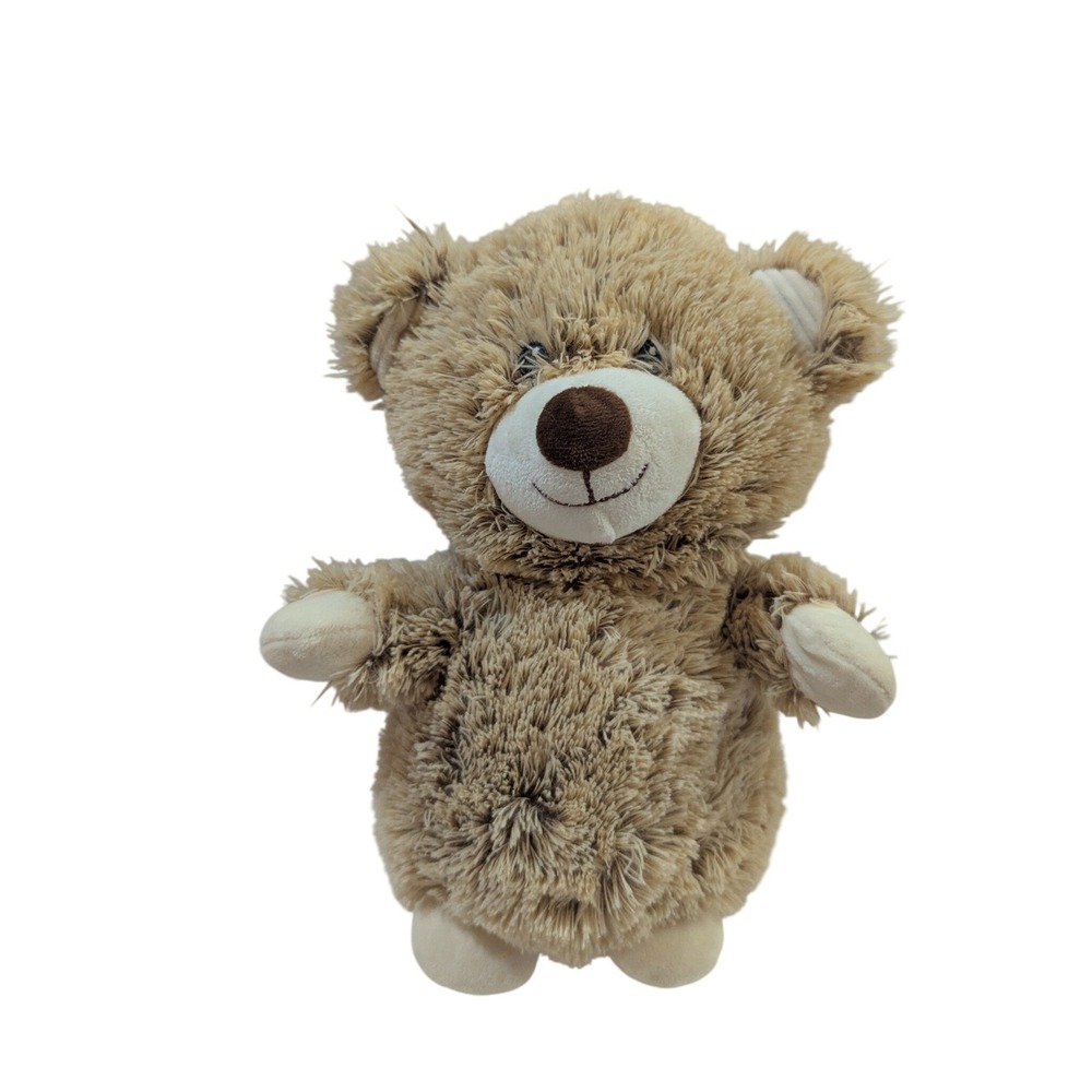 Spark Create Imagine Tan Plush Bear Rattle Soft Stuffed Animal Toy 9 Inch